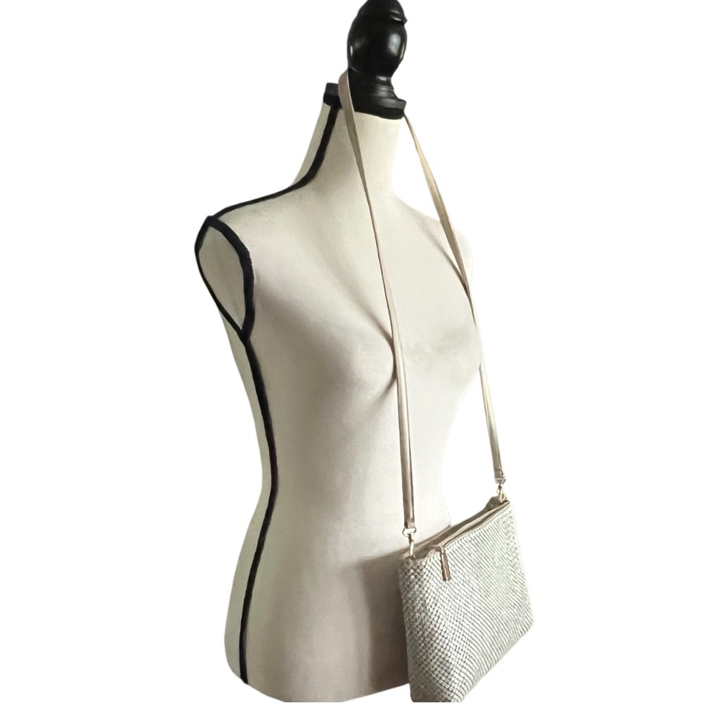 Whitting and Davis Metal Mesh Clutch Crossbody Handbag - Picture 6 of 10